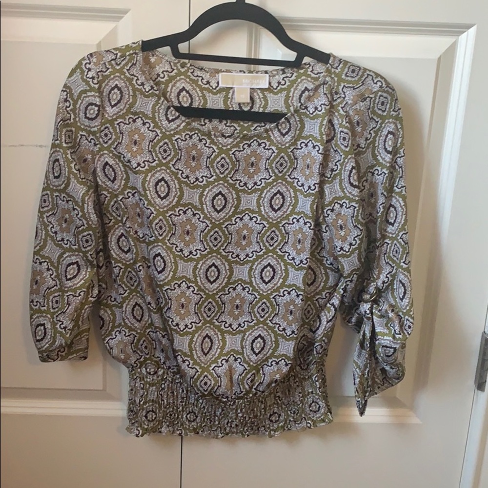 MICHAEL KORS green blouse